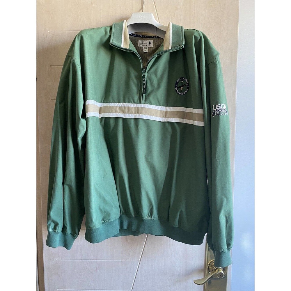2002 U.S. Open Bethpage Black Mens Jacket, USGA Marshal, Tiger Woods, XL, EUC
